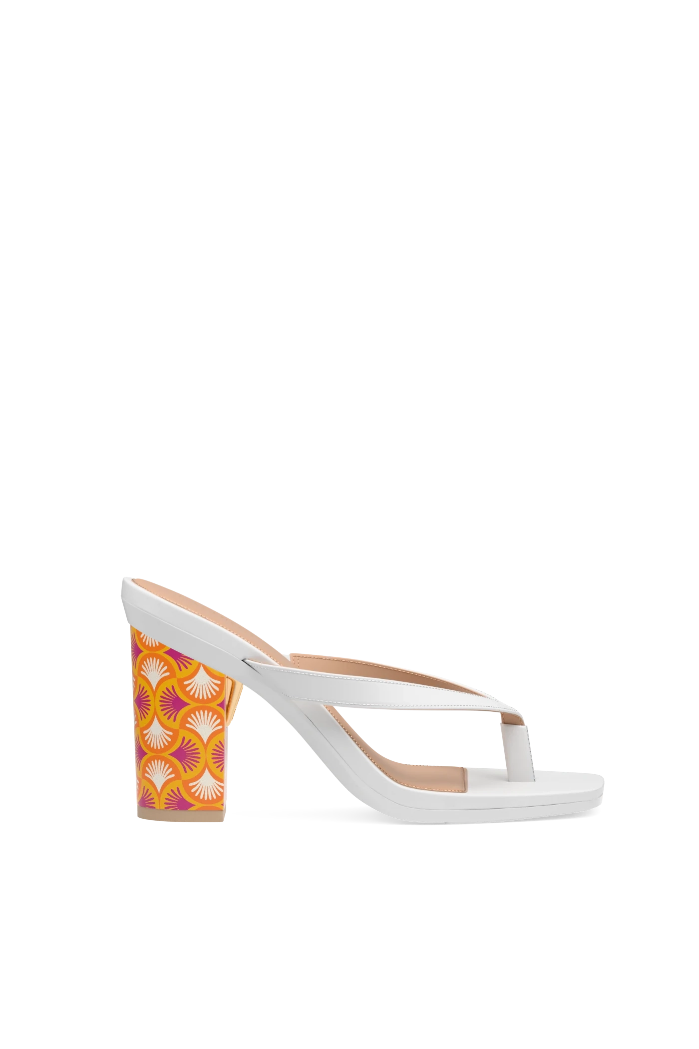 Block Heel Kit 4 Tangerine Deco Print