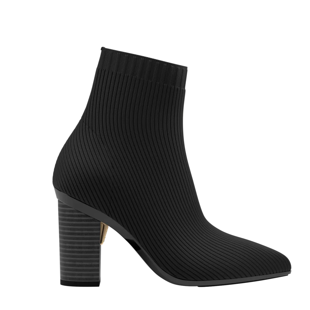 Black sock bootie 2024 heels