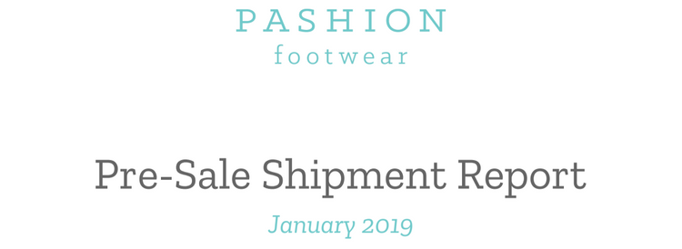 Post-Shipment with Pashion Footwear!