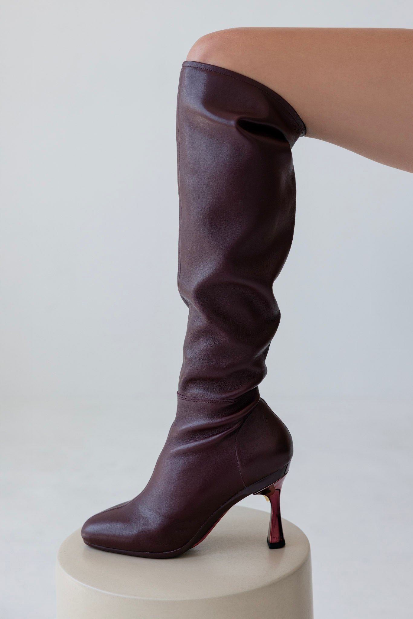 Flare Stiletto Heel Kit 4 Cherry Mocha Metallic