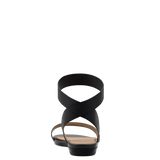 Abby Sandal - Coal Black Elastic