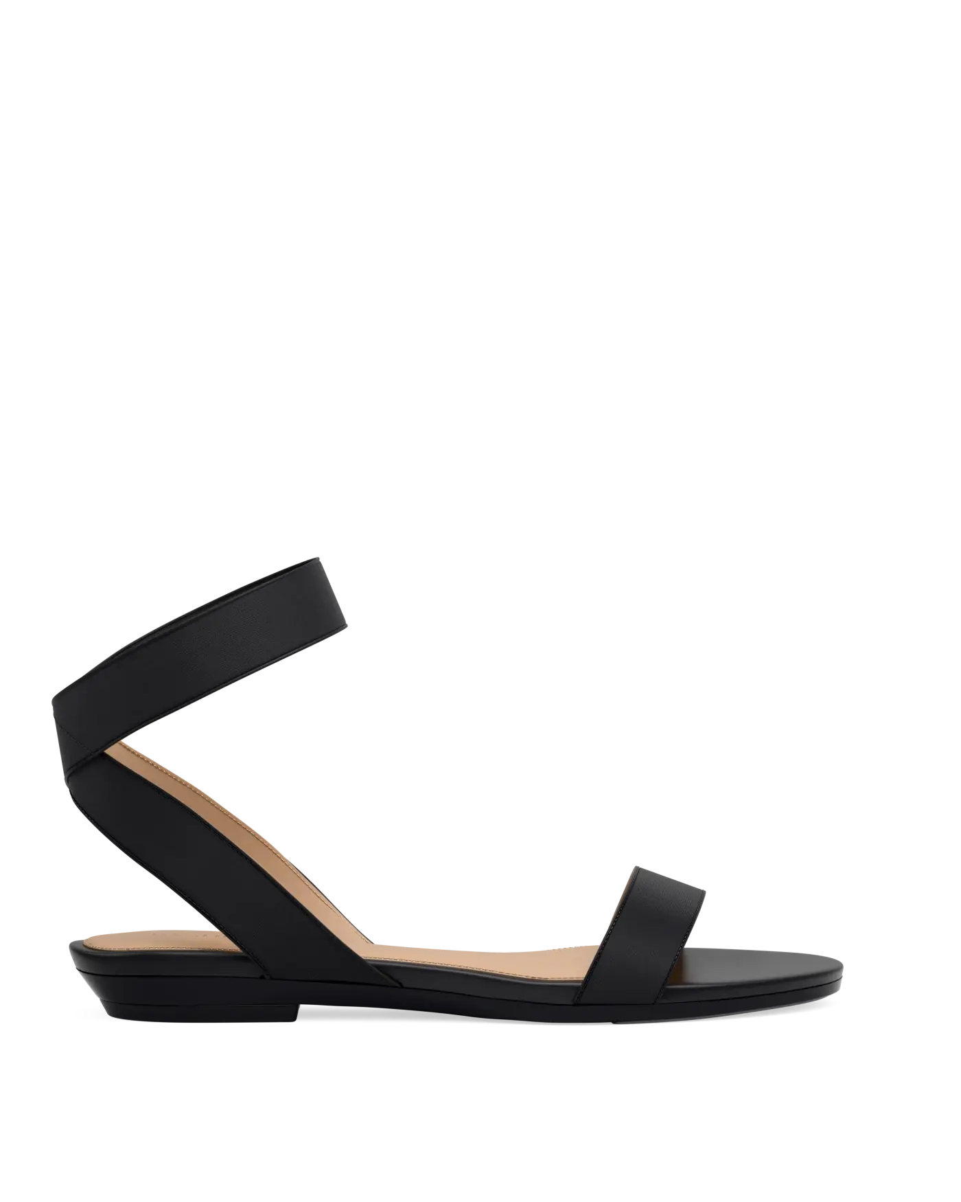Abby Sandal - Coal Black Elastic