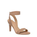 Abby Sandal - Latte Elastic 4 Stiletto