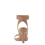Abby Sandal - Latte Elastic 4 Stiletto