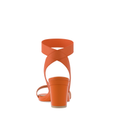 Abby Sandal - Tangerine Elastic 3 Block