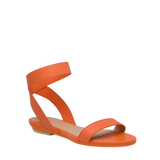 Abby Sandal - Tangerine Elastic 3 Block