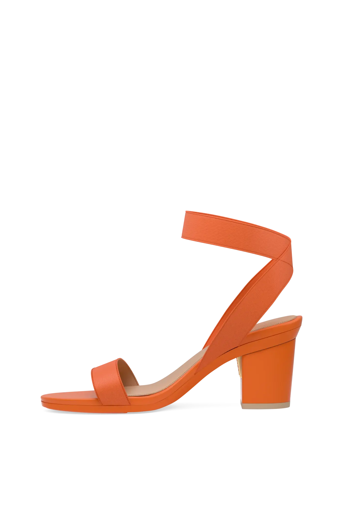 The Abby - Tangerine Elastic 3 Block