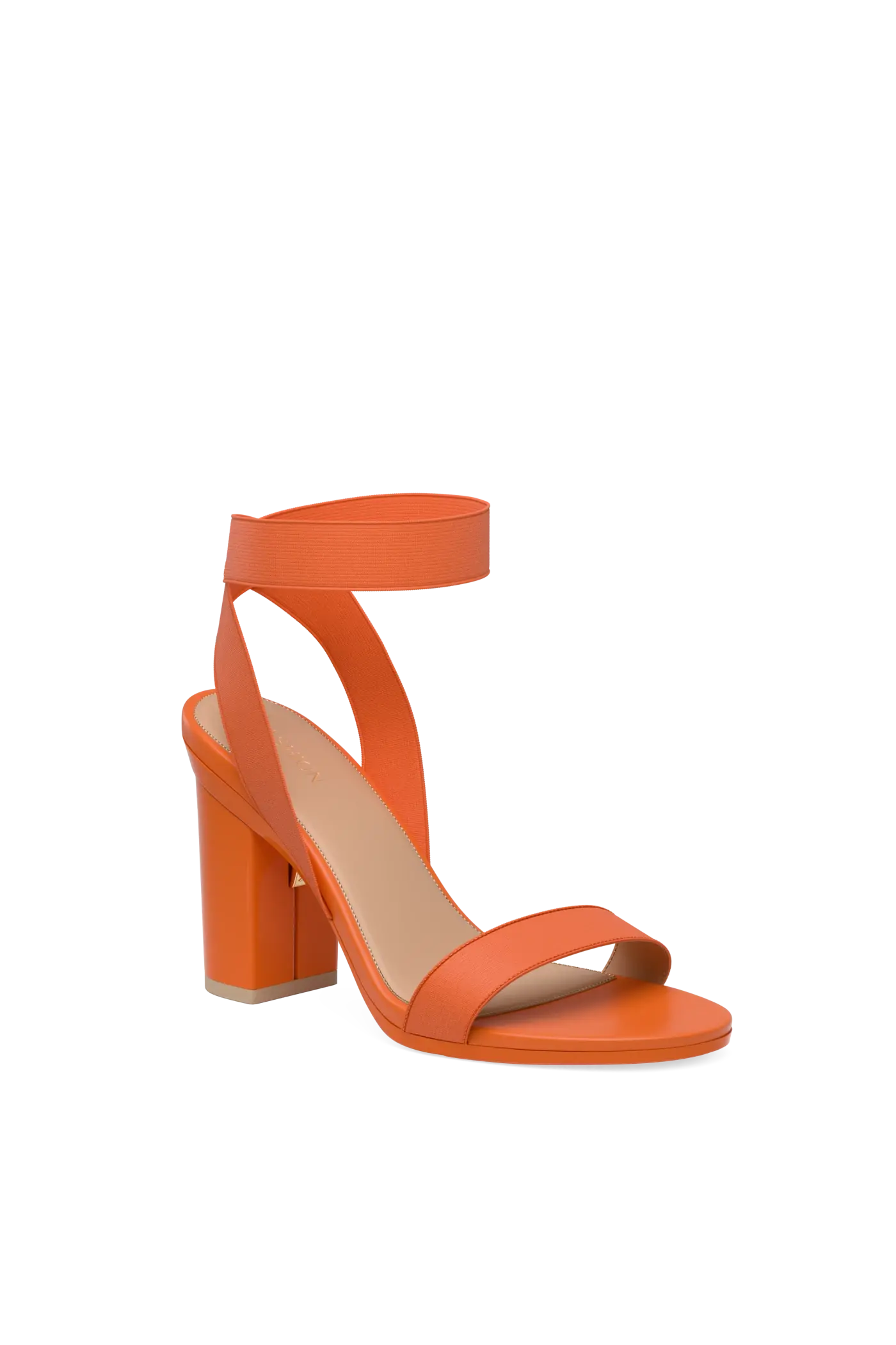 The Abby - Tangerine Elastic 4 Block