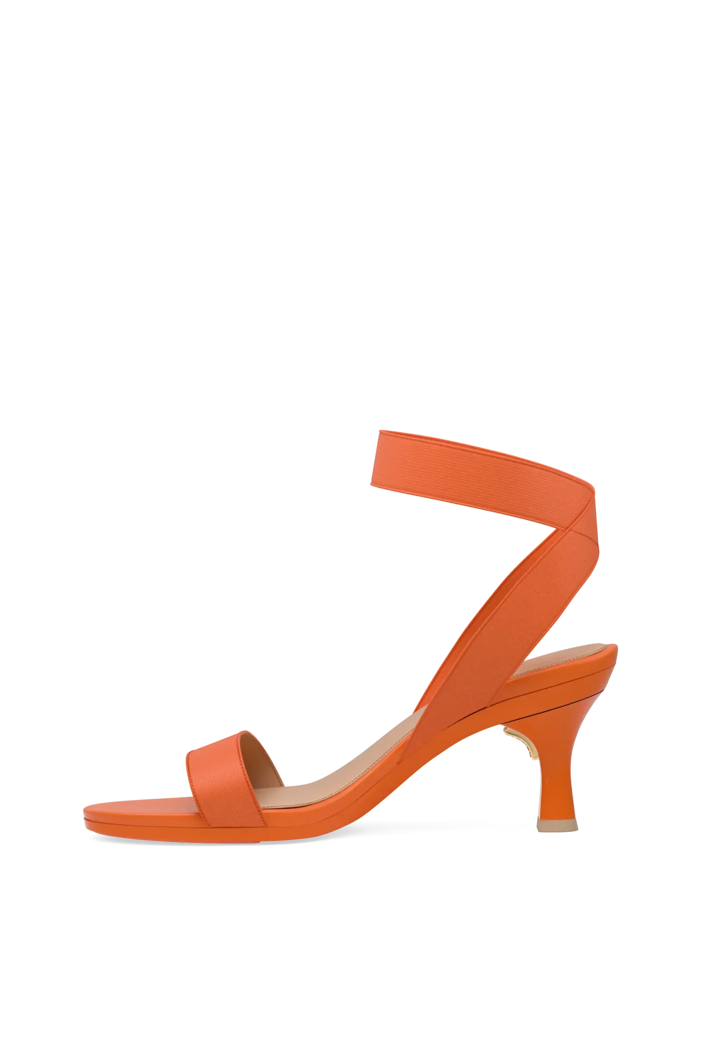 The Abby - Tangerine Elastic 3 Flare Stiletto