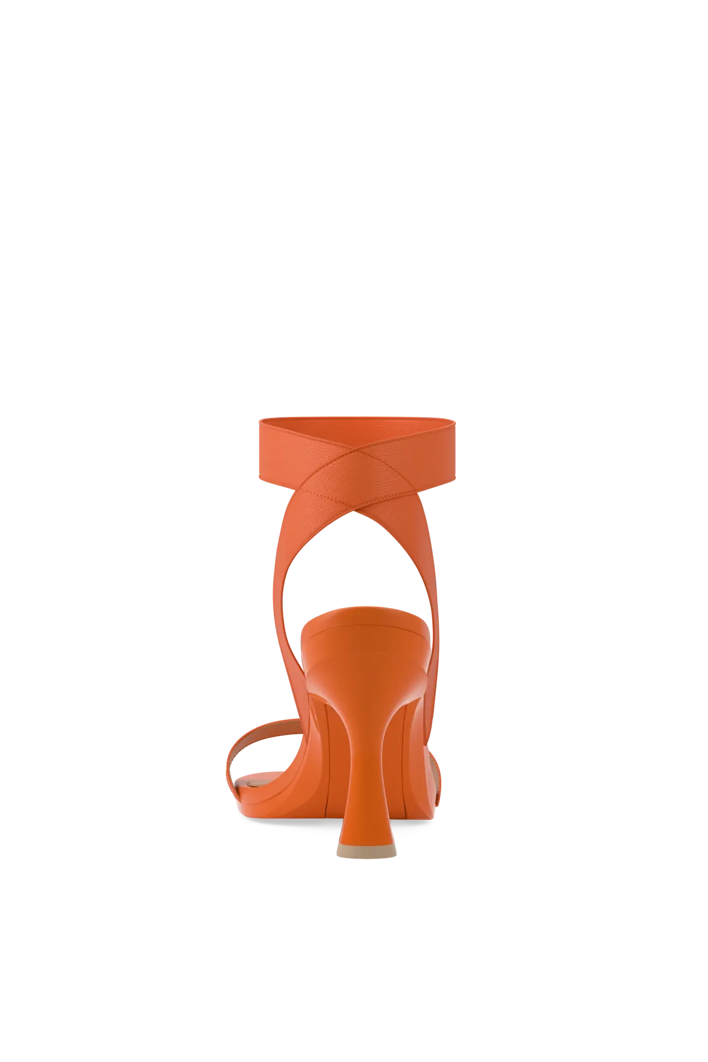 The Abby - Tangerine Elastic 4 Flare Stiletto