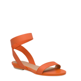 Abby Sandal - Tangerine Elastic 4 Block