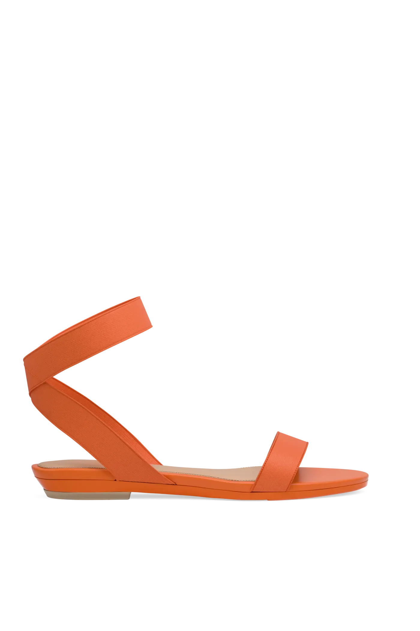 The Abby - Tangerine Elastic Flat