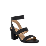 Adrianna Sandal - Coal Black + Block Heel Kit 3 Coal Black