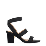 Adrianna Sandal - Coal Black + Block Heel Kit 3 Coal Black