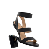 Adrianna Sandal - Coal Black + Block Heel Kit 4 Coal Black