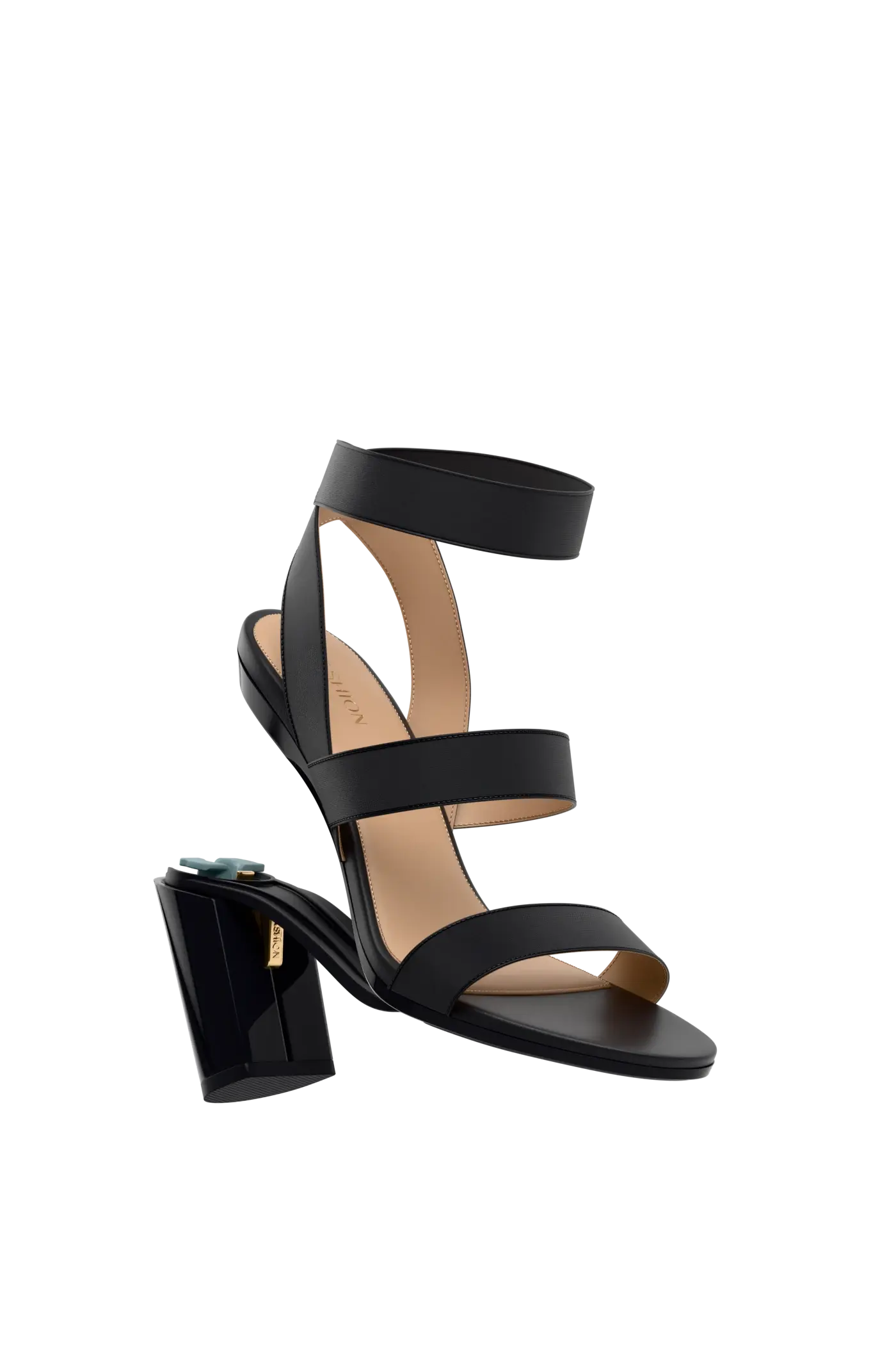 The Adrianna - Coal + Block Heel Kit 4 Coal