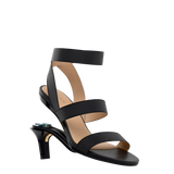 Adrianna Sandal - Coal Black + Stiletto Heel Kit 3 Coal Black