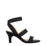 Adrianna Sandal - Coal Black + Stiletto Heel Kit 3 Coal Black