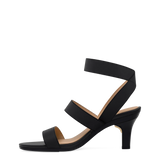 Adrianna Sandal - Coal Black + Stiletto Heel Kit 3 Coal Black