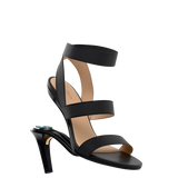 Adrianna Sandal - Coal Black + Stiletto Heel Kit 4 Coal Black