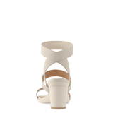 Adrianna Sandal - Ivory 3 Block