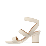 Adrianna Sandal - Ivory 3 Block
