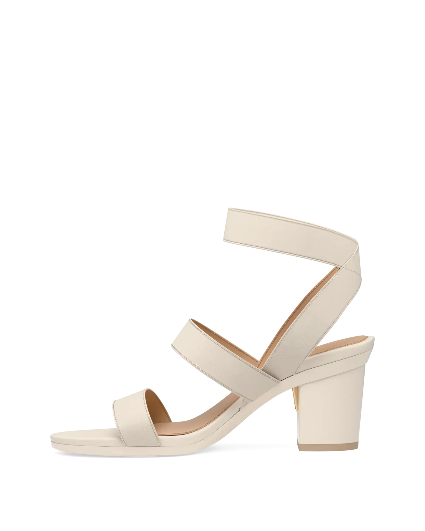 Adrianna Sandal - Ivory 3 Block