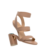 Adrianna Sandal - Latte + Block Heel Kit 4 Latte
