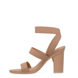 Adrianna Sandal - Latte + Block Heel Kit 4 Latte