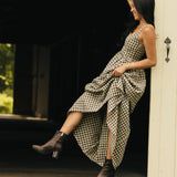 Amy Ankle Boot - Chocolate Leather 4 Block