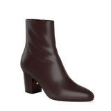 Amy Ankle Boot - Chocolate Leather 3 Block