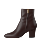 Amy Ankle Boot - Chocolate Leather 3 Block
