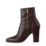 Amy Ankle Boot - Chocolate Leather 4 Block