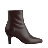 Amy Ankle Boot - Chocolate Leather 3 Stiletto