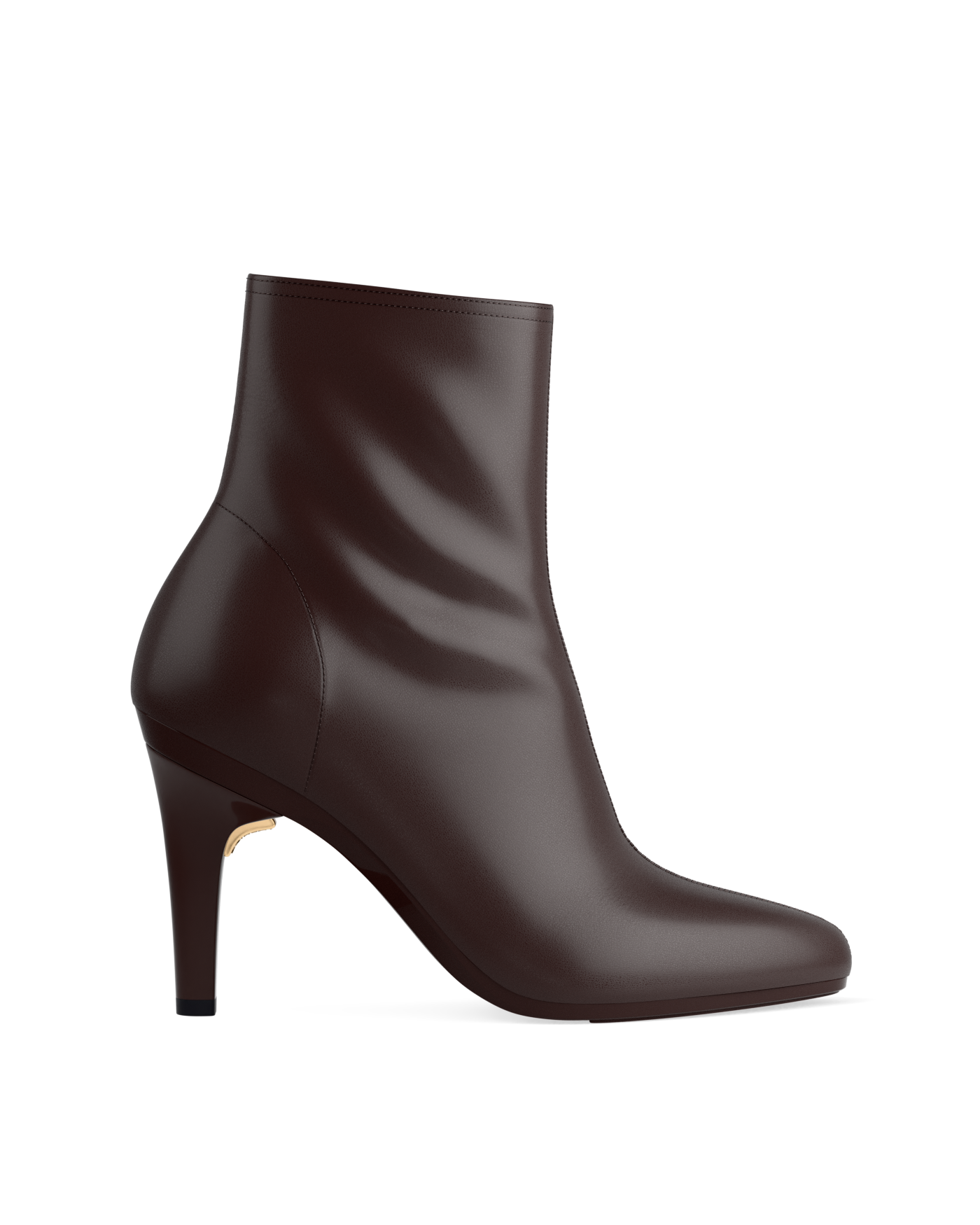 Amy Ankle Boot - Chocolate Leather 4 Stiletto