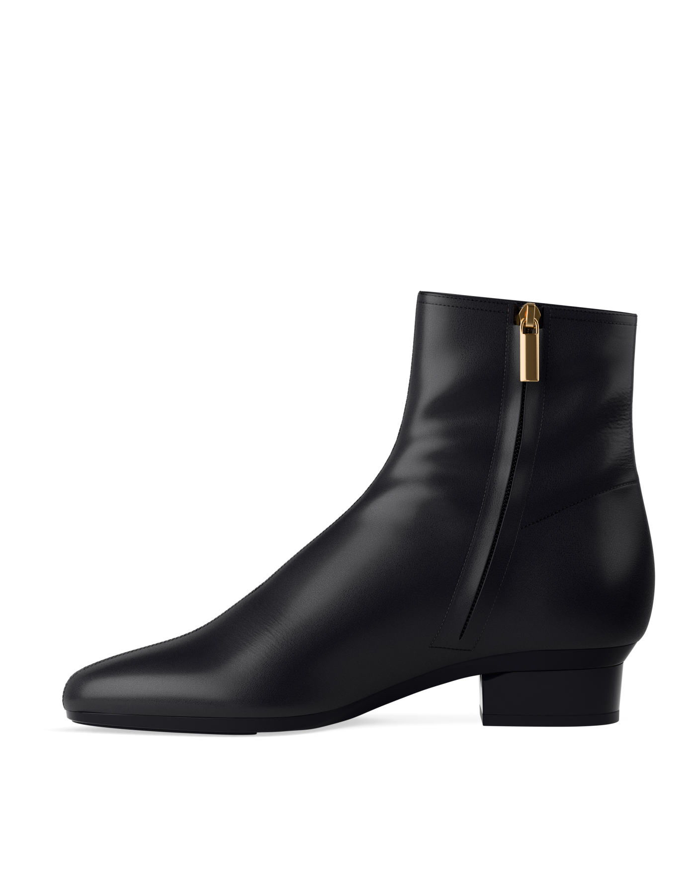 Amy Ankle Boot - Coal Black Leather