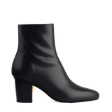 Amy Ankle Boot - Coal Black Leather 3 Block