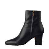 Amy Ankle Boot - Coal Black Leather 3 Block