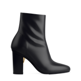 Amy Ankle Boot - Coal Black Leather 4 Block