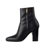 Amy Ankle Boot - Coal Black Leather 4 Block