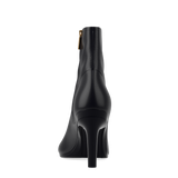 Amy Ankle Boot - Coal Black Leather 4 Stiletto