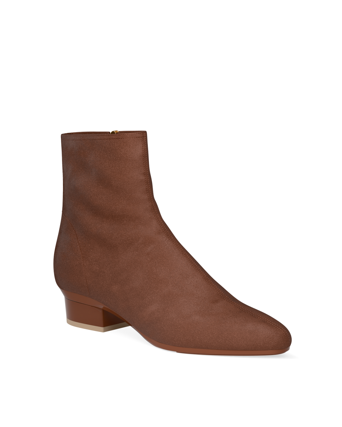 The Amy Bootie - Walnut Suede 4 Stiletto