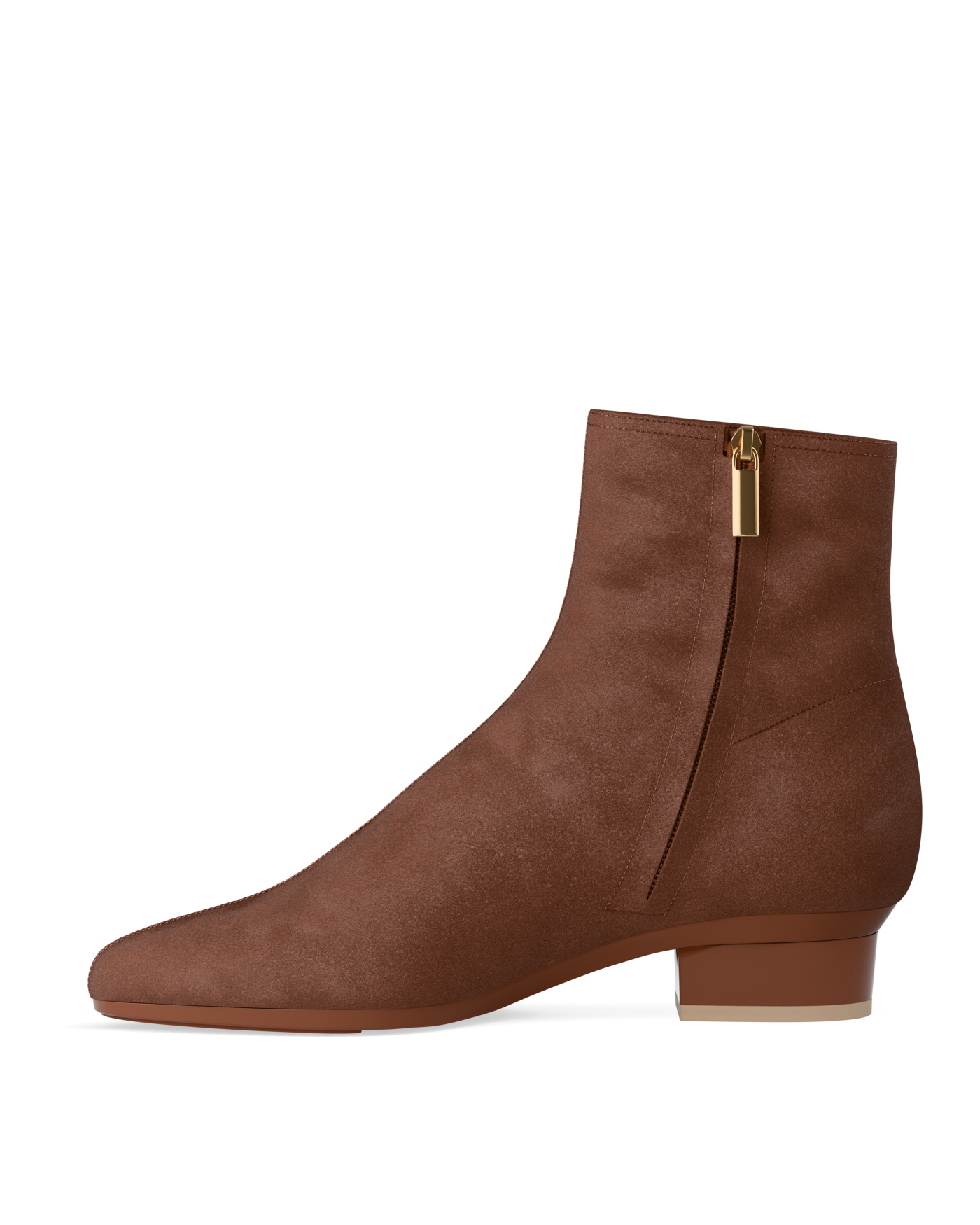 Amy Ankle Boot - Walnut Suede
