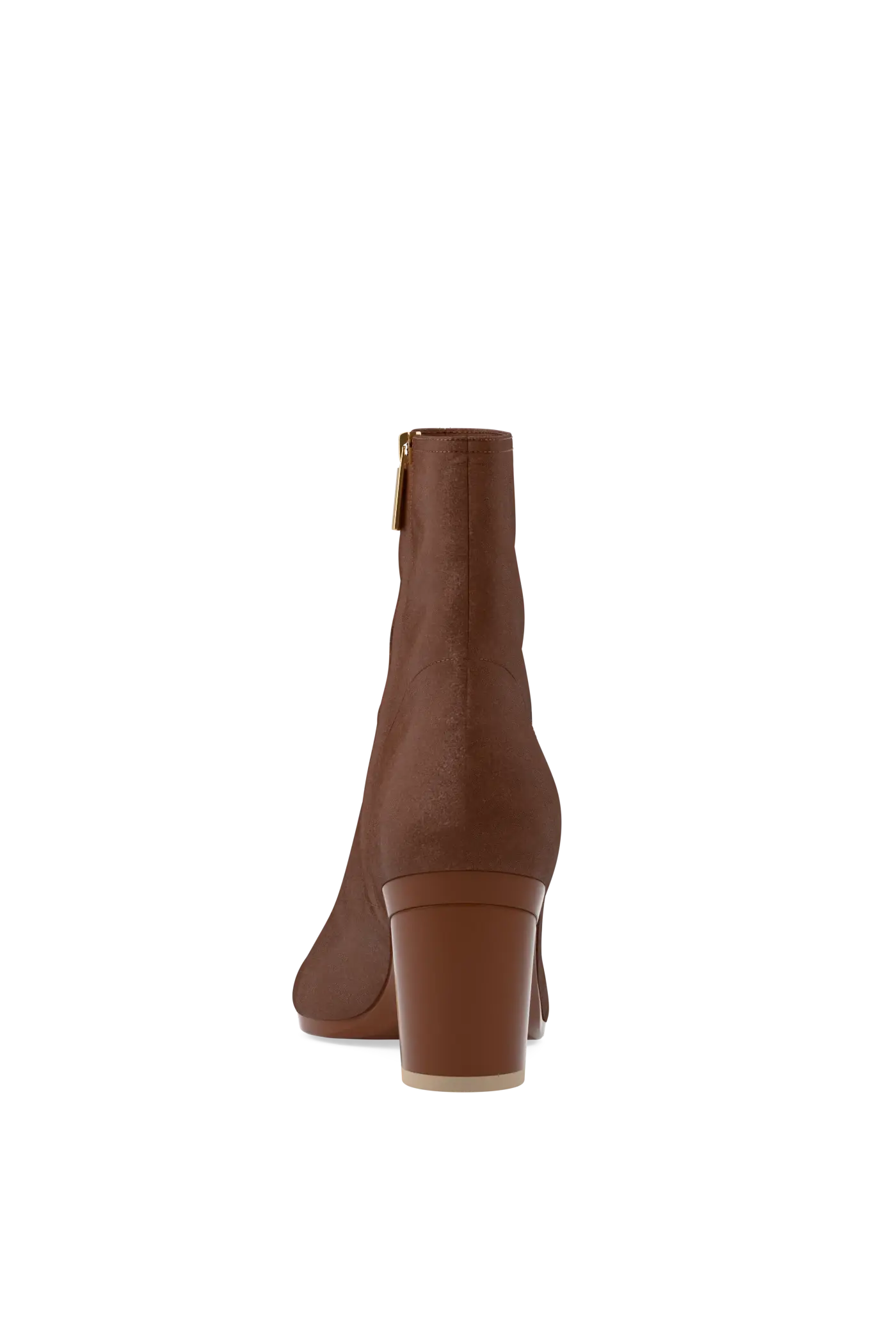 The Amy Bootie - Walnut Suede 3 Block