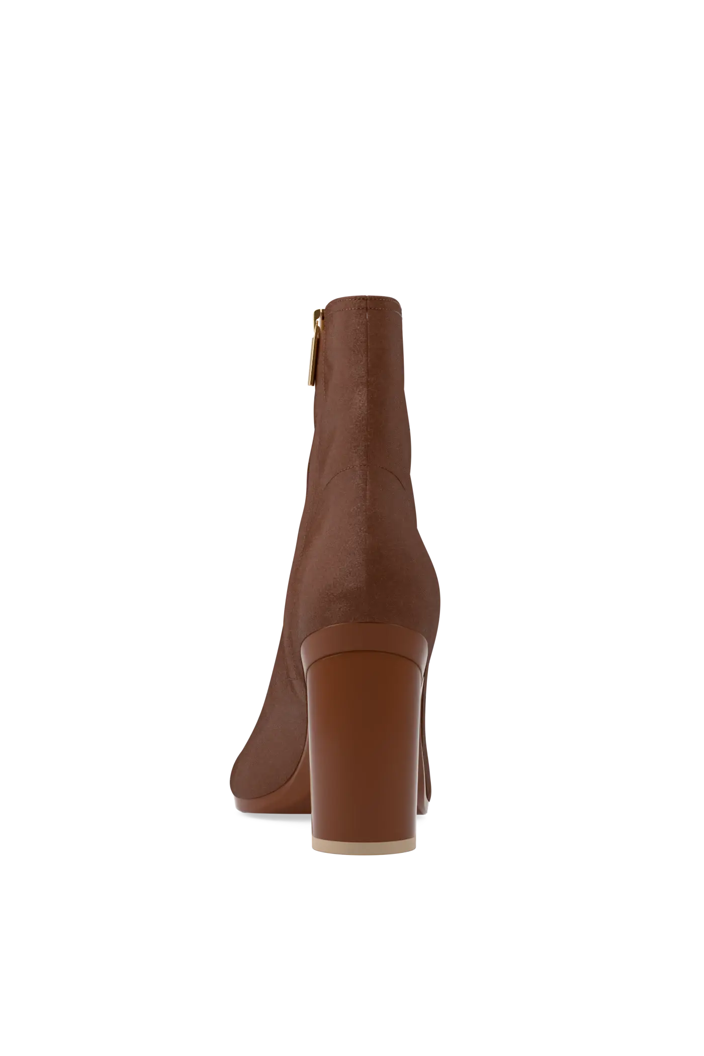 The Amy Bootie - Walnut Suede 4 Block