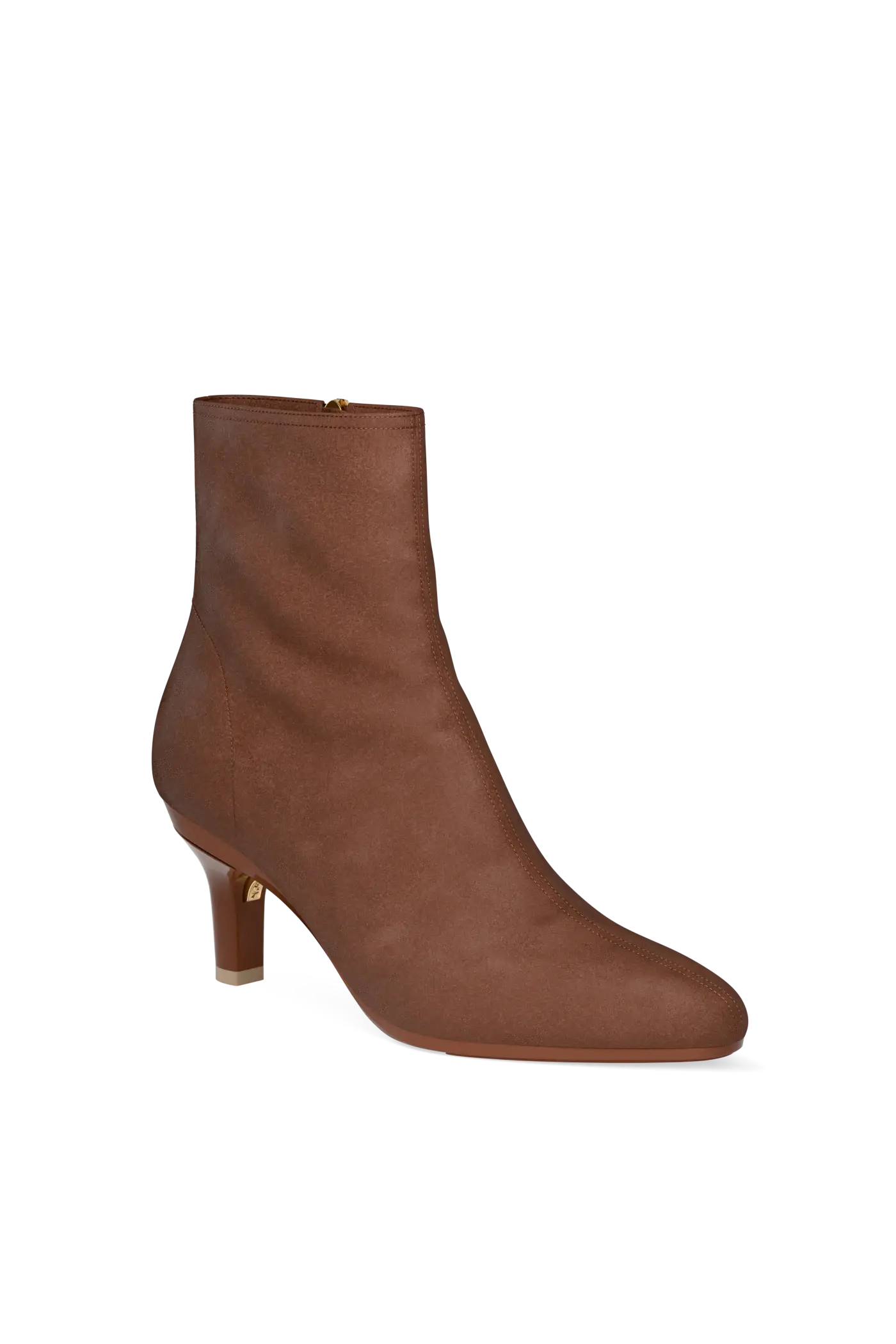 The Amy Bootie - Walnut Suede 3 Stiletto