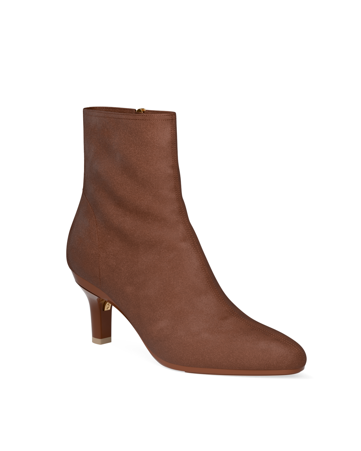 The Amy Bootie - Walnut Suede 3 Stiletto