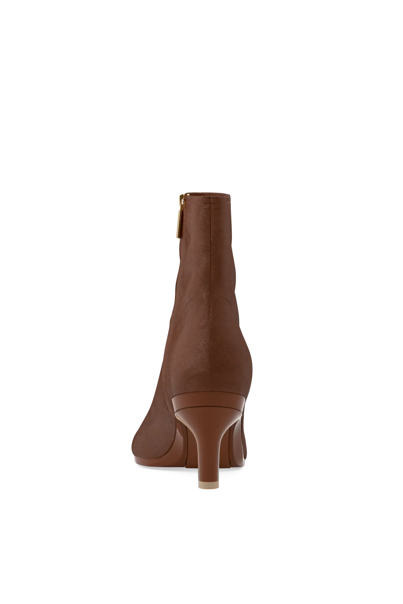 The Amy Bootie - Walnut Suede 3 Stiletto