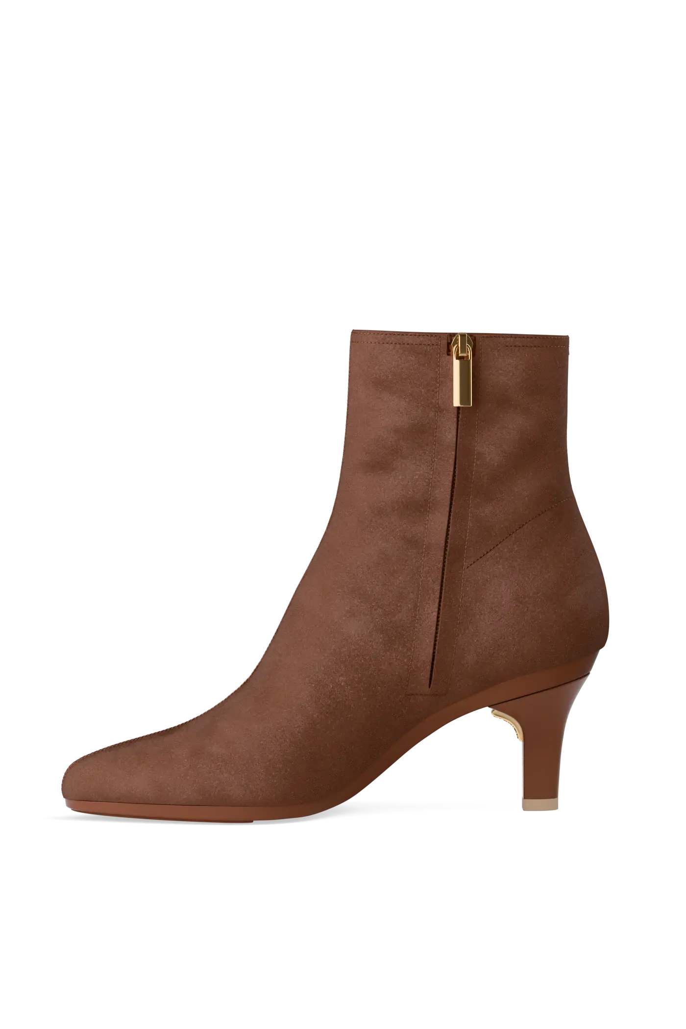 The Amy Bootie - Walnut Suede 3 Stiletto
