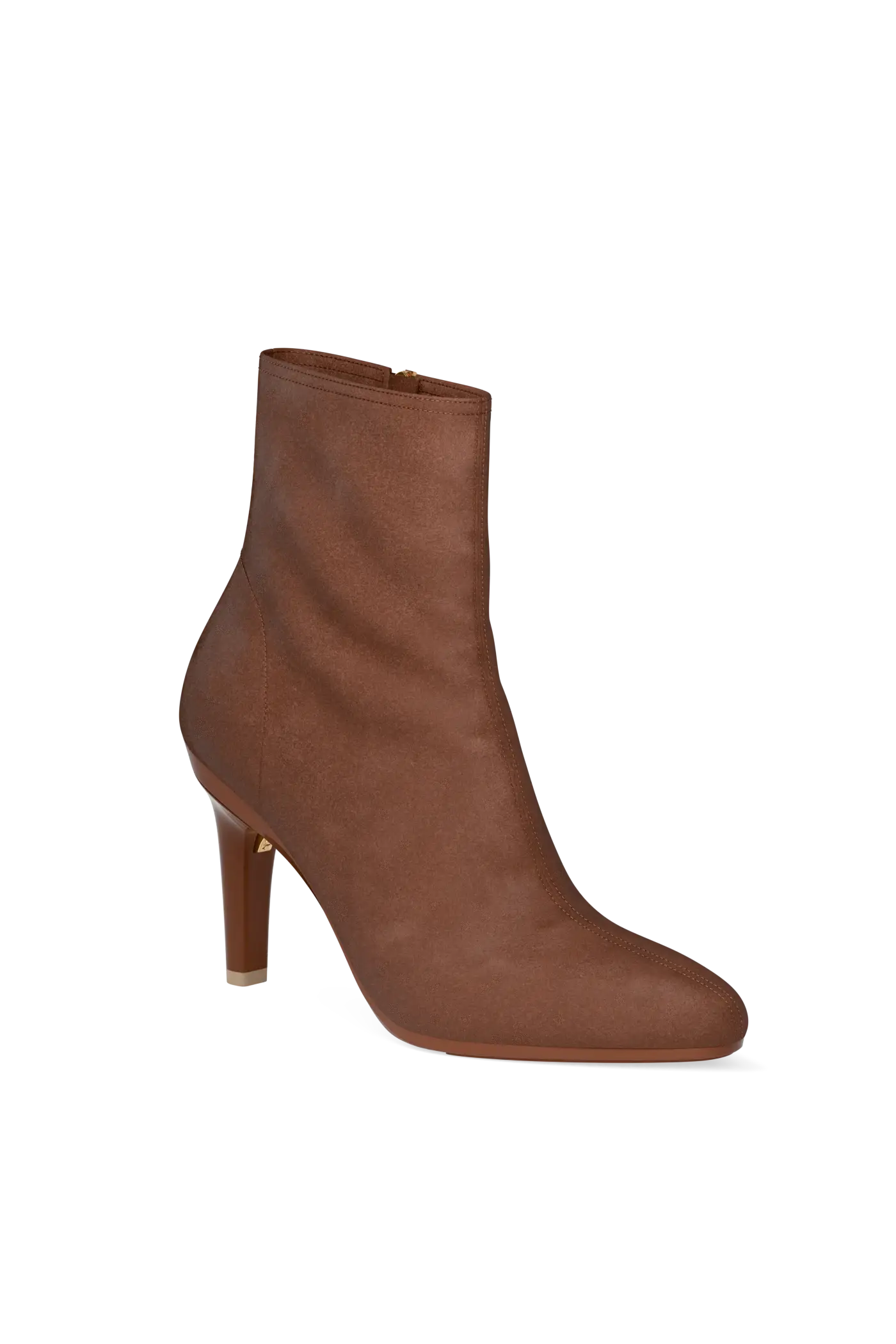 The Amy Bootie - Walnut Suede 4 Stiletto